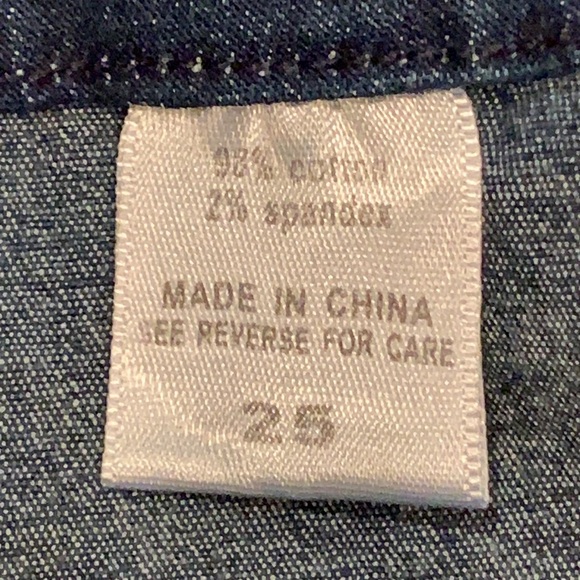 NWT Rock Revolution skinny jeans denim leggings Sz 25 Dark wash - Picture 10 of 10